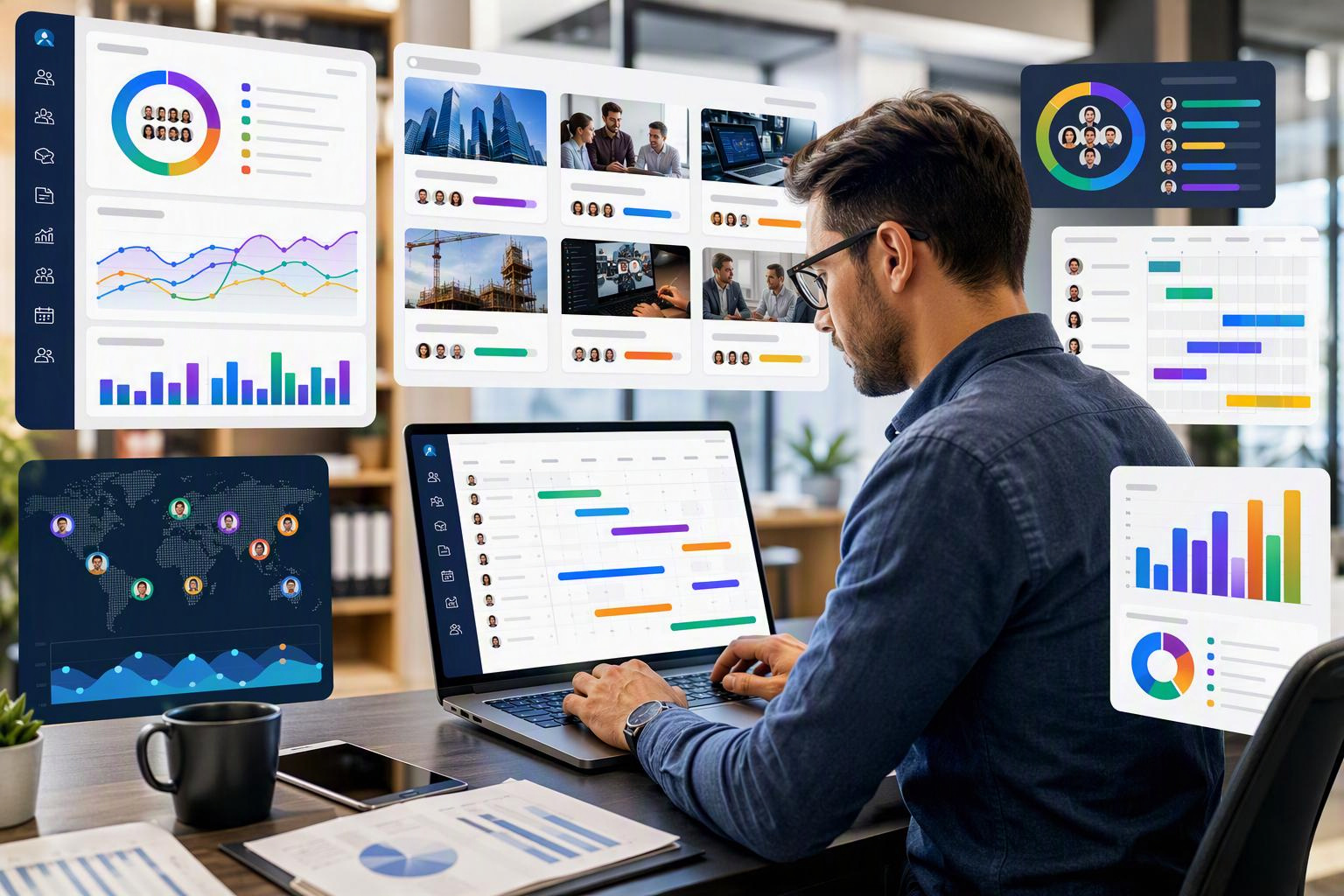 Project job tracking manager