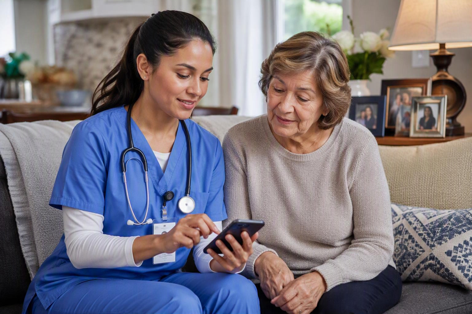 Healthcare home care visiting nurse